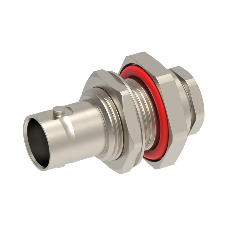 BNC / STRAIGHT BULKHEAD JACK PANEL SEAL REAR MOUNT CLAMP TYPE - CABLE 6/75+93 BNC / STRAIGHT BULKHEAD JACK PANEL SEAL REAR MOUNT CLAMP TYPE - CABLE 6/75+93