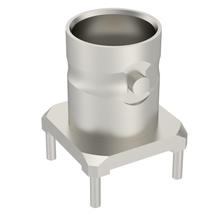 BNC / STRAIGHT JACK RECEPTACLE FOR PCB SOLDER LEGS