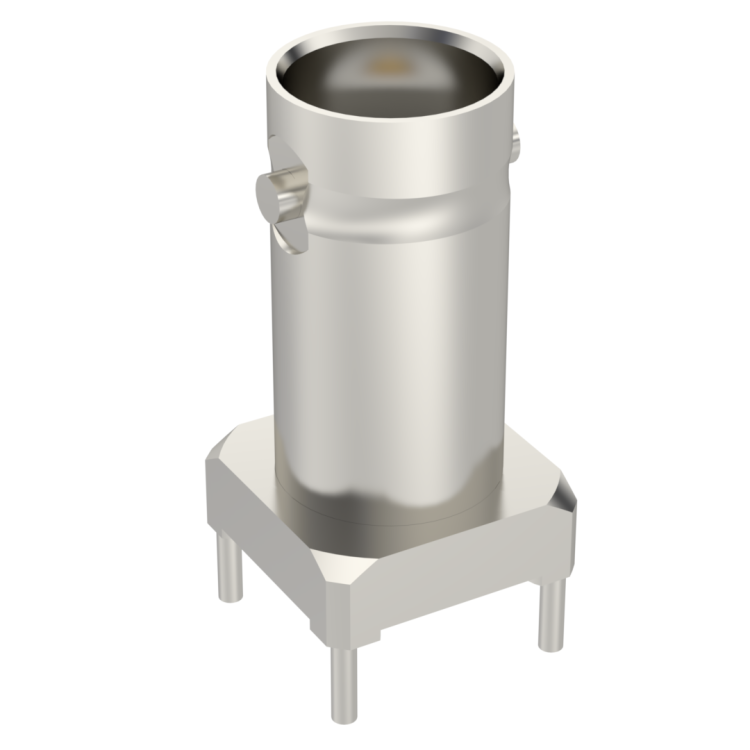 BNC / STRAIGHT JACK RECEPTACLE FOR PCB TIN SOLDER LEGS