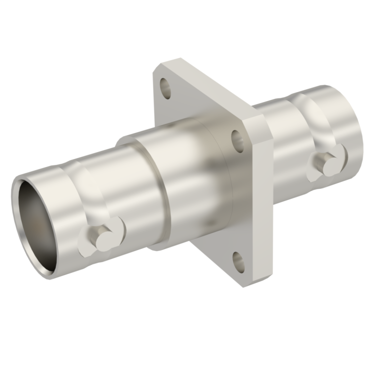 BNC / SQUARE FLANGE FEMALE-FEMALE ADAPTER