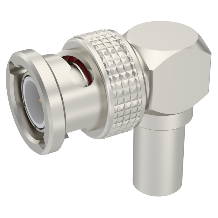 BNC / RIGHT ANGLE PLUG CRIMP TYPE CABLE 6/75 S