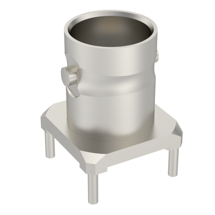 BNC / STRAIGHT JACK RECEPTACLE FOR PCB SOLDER LEGS
