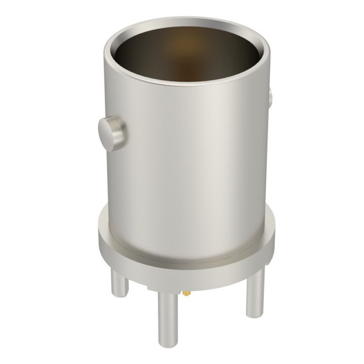 BNC 75 HDTV / STRAIGHT JACK RECEPTACLE FOR PCB SOLDER LEGS