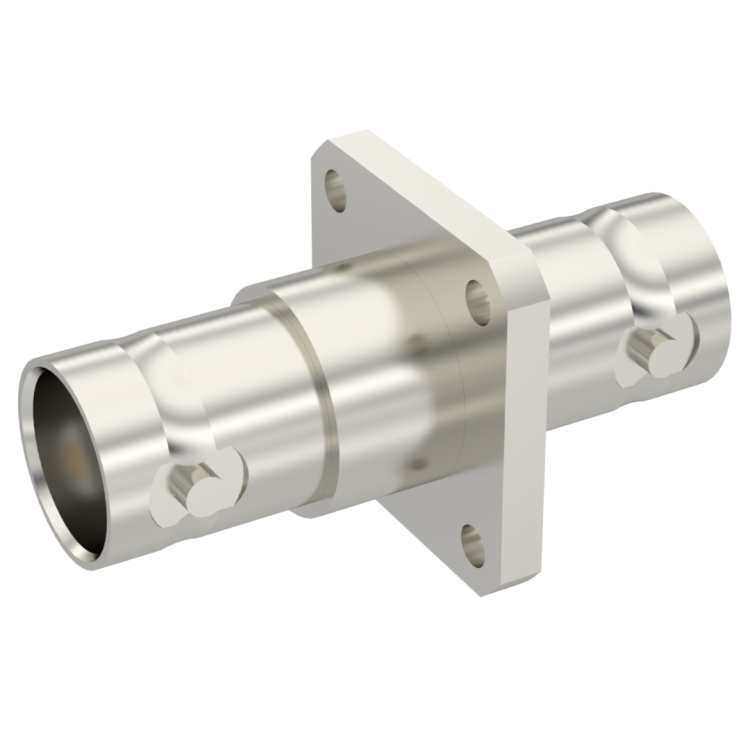 BNC / SQUARE FLANGE FEMALE-FEMALE ADAPTER