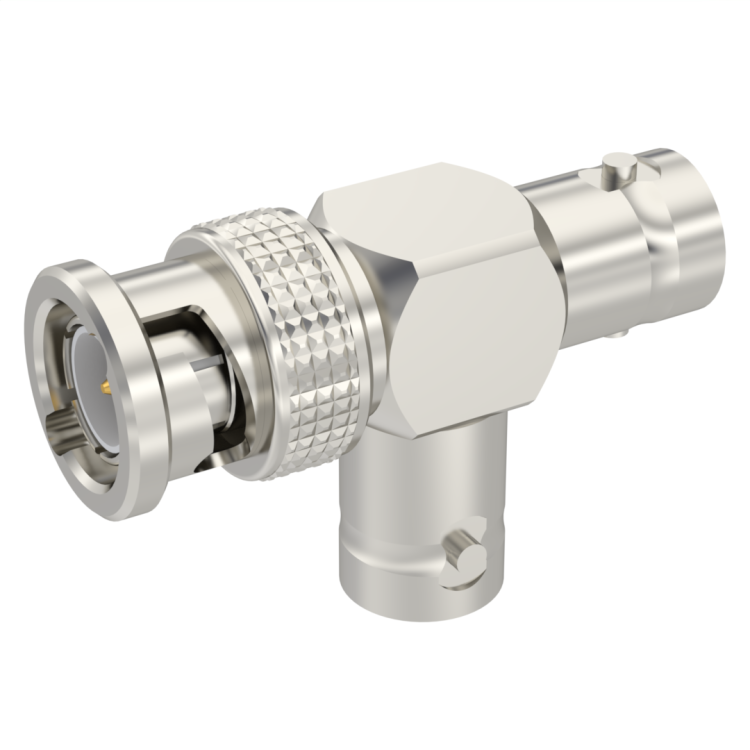 BNC / TEE MALE-FEMALE/FEMALE ADAPTER