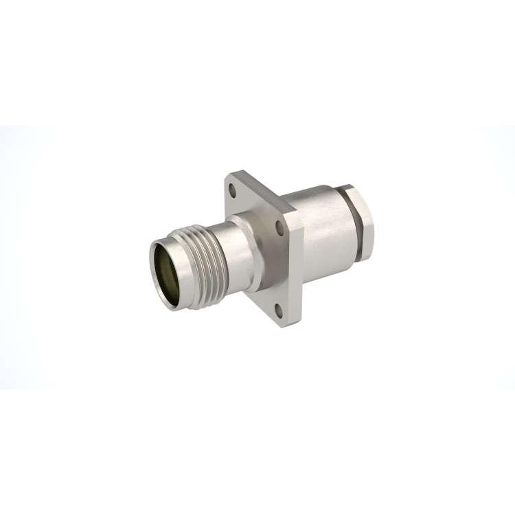 TNC / STRAIGHT SQUARE FLANGE JACK CLAMP TYPE - CABLE 2.6/50+75