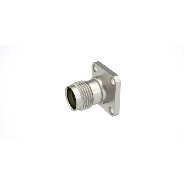 TNC / STRAIGHT SQUARE FLANGE JACK SOLDER TYPE - CABLE .085