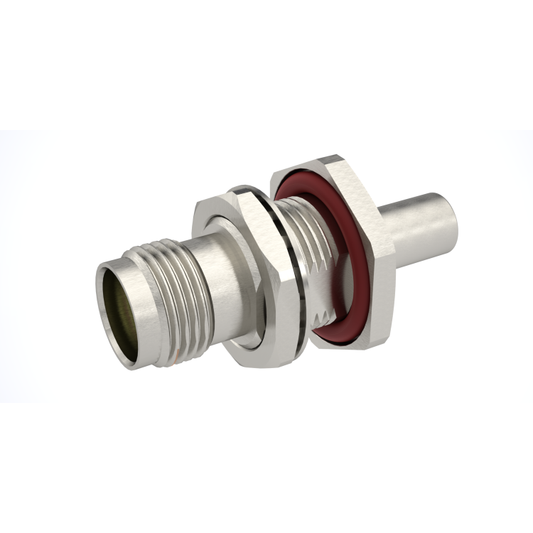 TNC / STRAIGHT BULKHEAD JACK PANEL SEAL REAR MOUNT CRIMP TYPE - CABLE 5/50 S