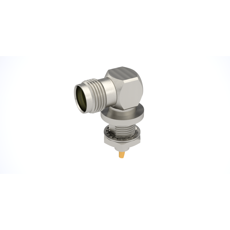 TNC / RIGHT ANGLE BULKHEAD JACK RECEPTACLE FRONT MOUNT PANNEL SEAL - SOLDER POT