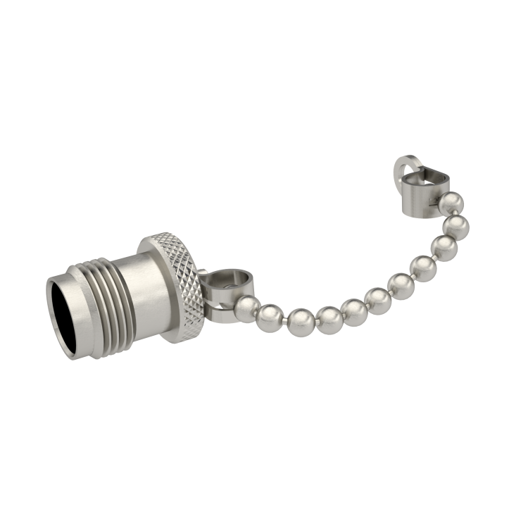 TNC / FEMALE DUST CAP WITH CHAIN