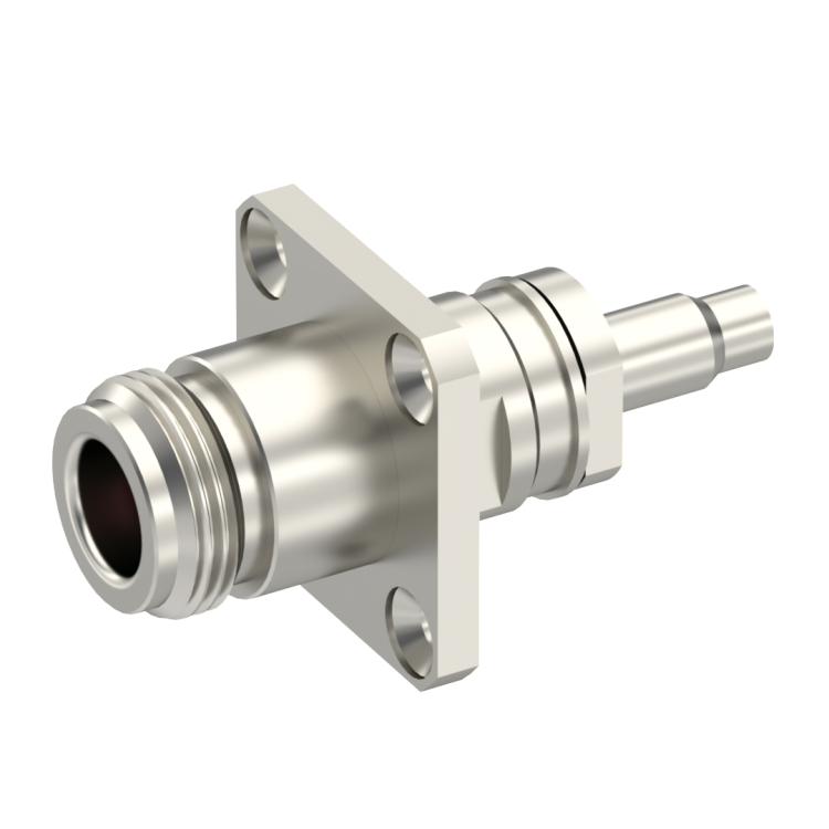 N / STRAIGHT SQUARE FLANGE JACK CRIMP TYPE - CABLE 3.85/50 S
