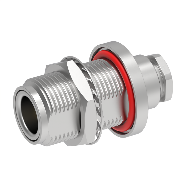 N / STRAIGHT BULKHEAD JACK PANEL SEAL CLAMP TYPE - CABLE 2.6/50+75