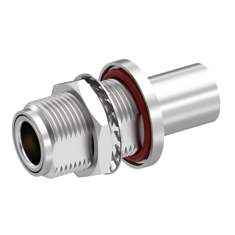 N / STRAIGHT BULKHEAD JACK PANEL SEAL FULL CRIMP-TYPE - CABLE 10.3/50 S