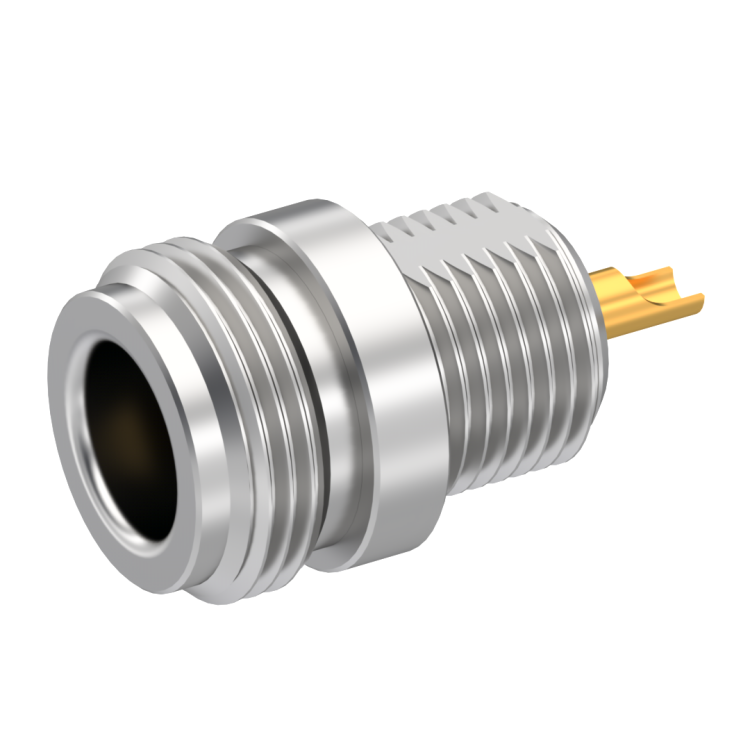 N / JACK RECEPTACLE FRONT MOUTING WITH SOLDER POT CONTACT