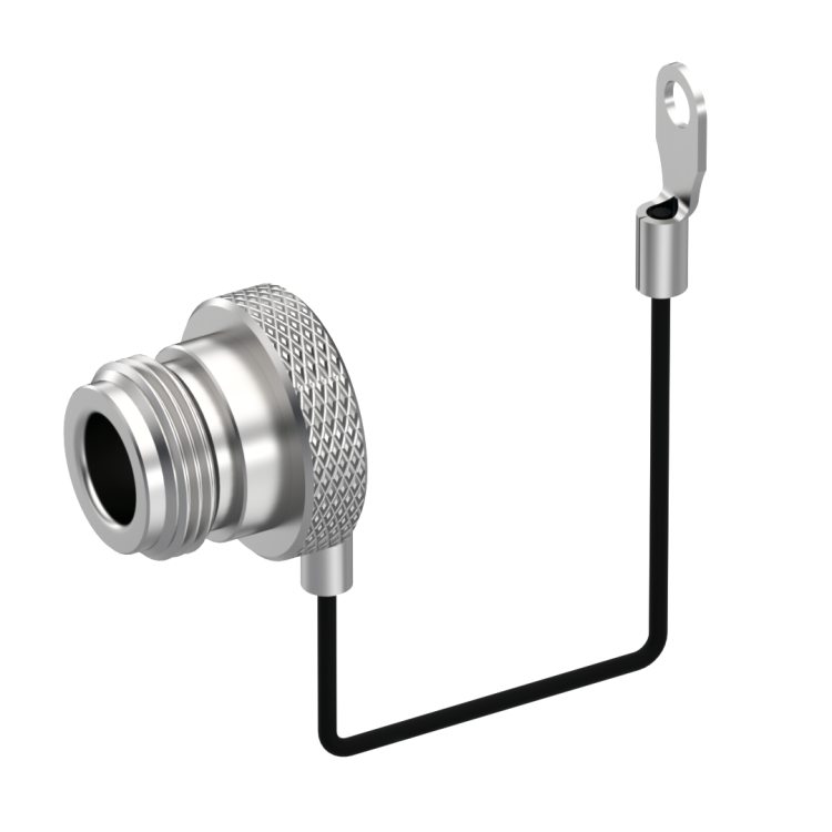 N / FEMALE DUST CAP WITH CORD