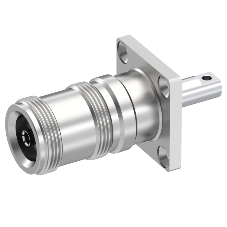 4.1-9.5 / SQUARE FLANGE RECEPTACLE WITH SPECIAL CONTACT