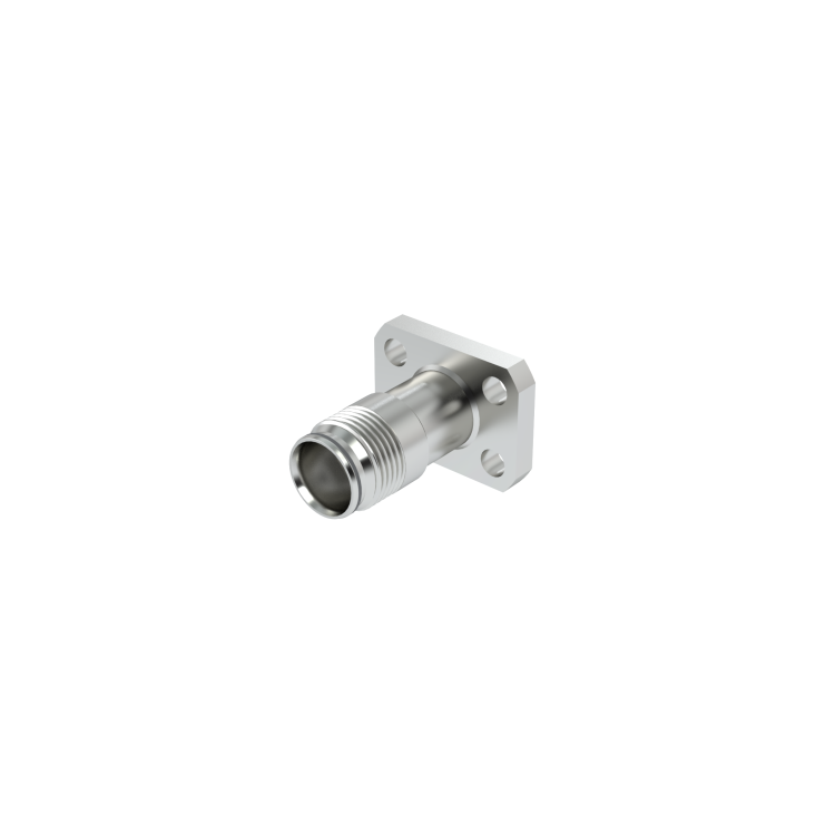 NEX10 / RECTANGLE FLANGE RECEPTACLE 14.7 x 19.5 PANEL SEAL WITH CYLINDRICAL CONTACT