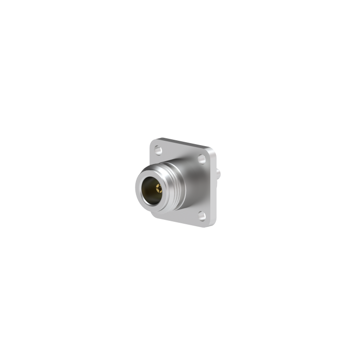 SMC MALE - N FEMALE SQUARE FLANGE-PANEL SEAL STRAIGHT ADAPTER
