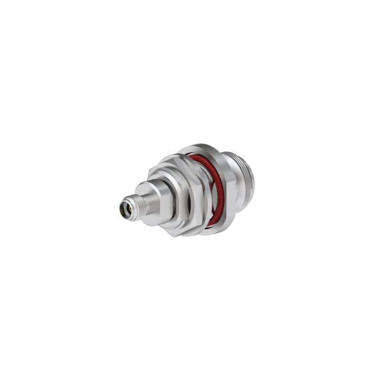 SMA 3.5 FEMALE - N 18 FEMALE BULKHEAD PANEL AND INTERNAL SEAL STRAIGHT ADAPTER