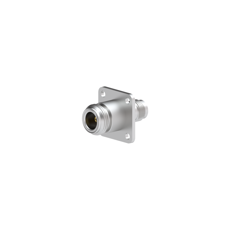 TNC FEMALE - N FEMALE SQUARE FLANGE STRAIGHT ADAPTER