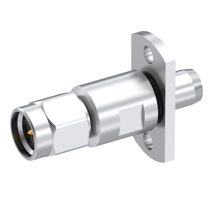 BMA MALE - SMA 3.5 MALE 2 HOLE FLANGE ADAPTER