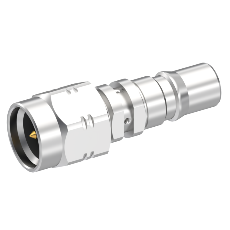 QMA FEMALE - SMA MALE STRAIGHT ADAPTER