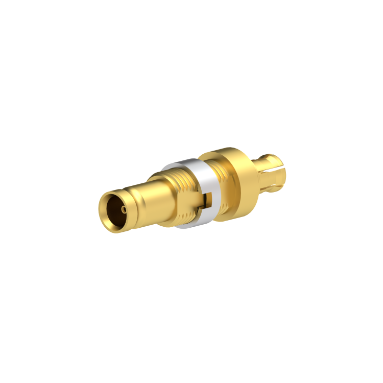 1.0-2.3 - MCX MALE STRAIGHT BULKHEAD ADAPTER C100