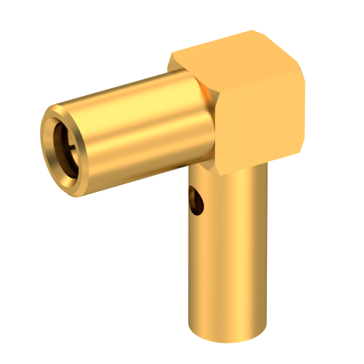 SSMB / RIGHT ANGLE PLUG CRIMP OR SOLDER TYPE CABLE 2.6/50 S