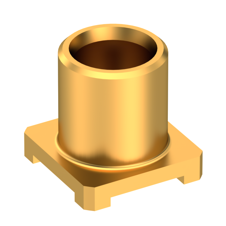 MCX / STRAIGHT JACK RECEPTACLE FOR PCB SMT TYPE - REEL OF 100