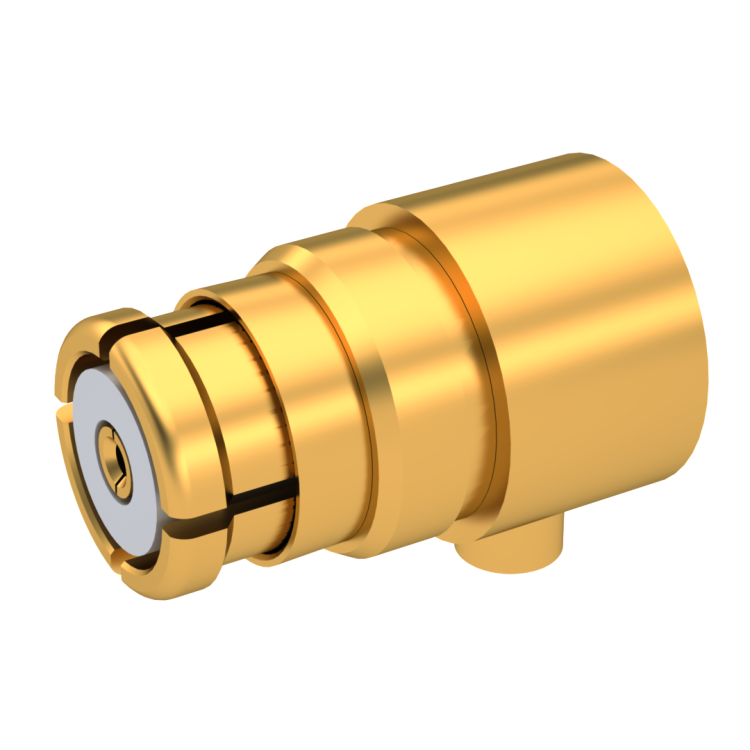 SMP / RIGHT ANGLE FEMALE PLUG SOLDER TYPE .085 MICROPOROUS CABLE