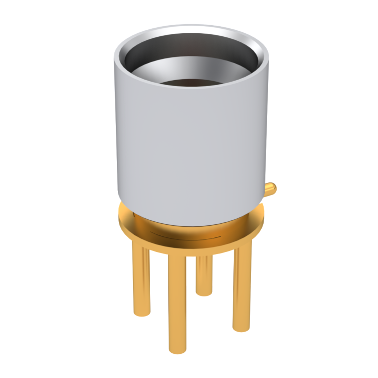 SMP / STRAIGHT MALE RECEPTACLE PIN IN PASTE SMOOTH BORE