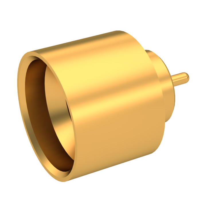 SMP / HERMETIC STRAIGHT MALE RECEPTACLE SOLDER TYPE - FULL DETENT