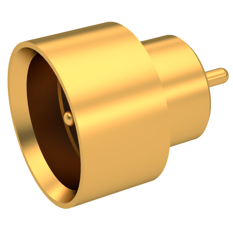SMP / HERMETIC STRAIGHT MALE RECEPTACLE SOLDER TYPE - LIMITED DETENT