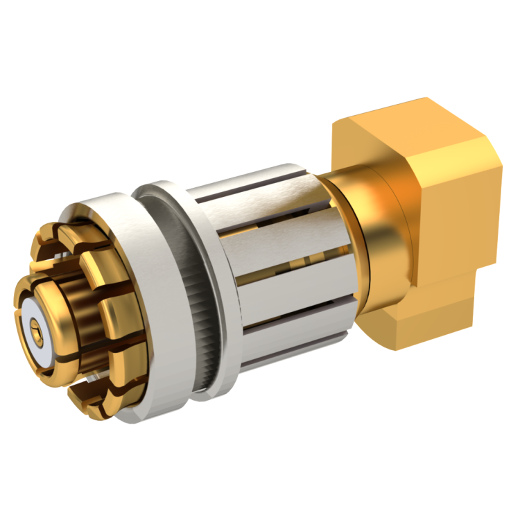 SMP-LOCK / RIGHT ANGLE PLUG SOLDER TYPE CABLE .085