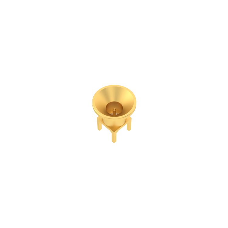 SMP-MAX / STRAIGHT MALE RECEPTACLE FOR PCB SLIDE TYPE SOLDER LEGS