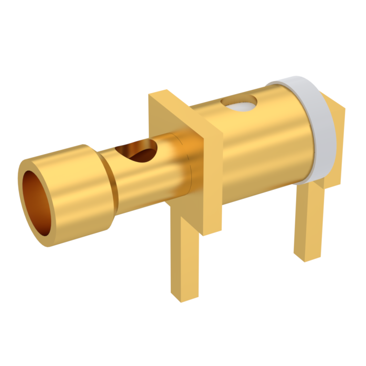 CABLE TERMINATION NON MAGNETIC RIGHT ANGLE PCB MOUNT FOR CABLE 2.6/50+75S