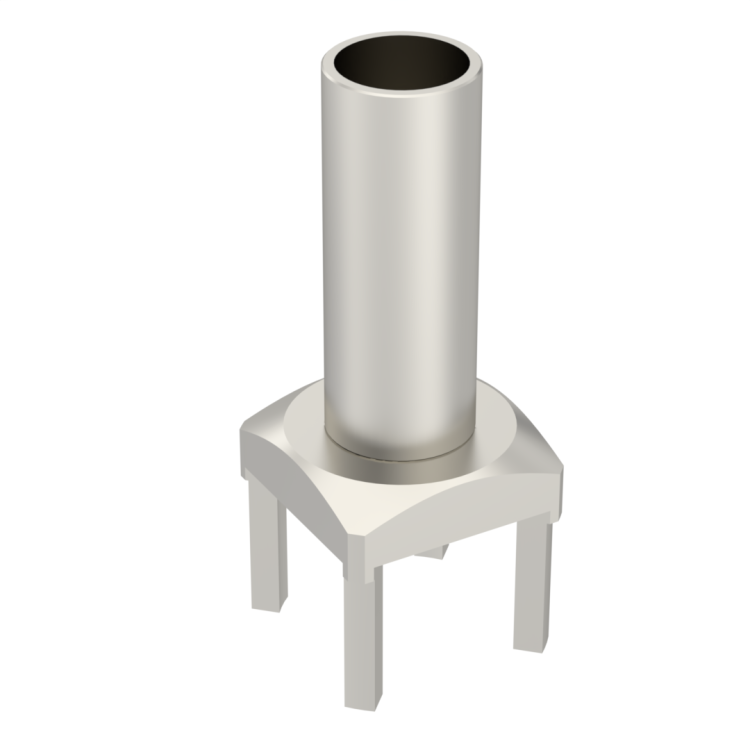 CABLE TERMINATION STRAIGHT PCB MOUNT FOR CABLE 2.6/50 S