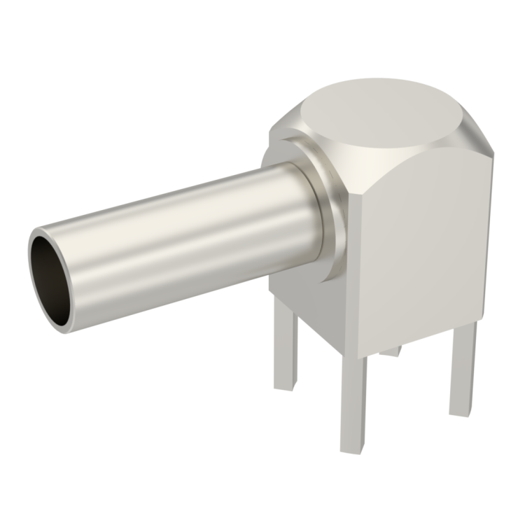 CABLE TERMINATION RIGHT ANGLE PCB MOUNT FOR CABLE 2.6/50+75