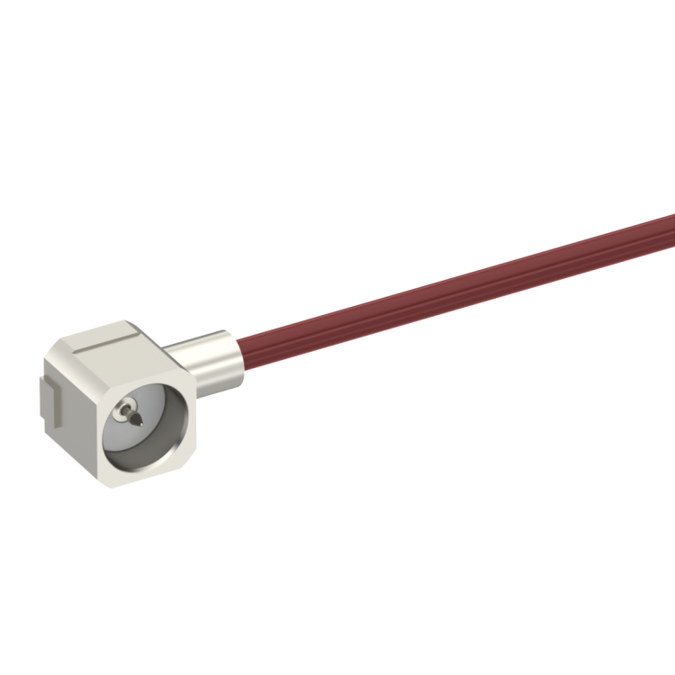 PIGTAIL / MMS RIGHT ANGLE MALE CABLE 2/50S 20CM