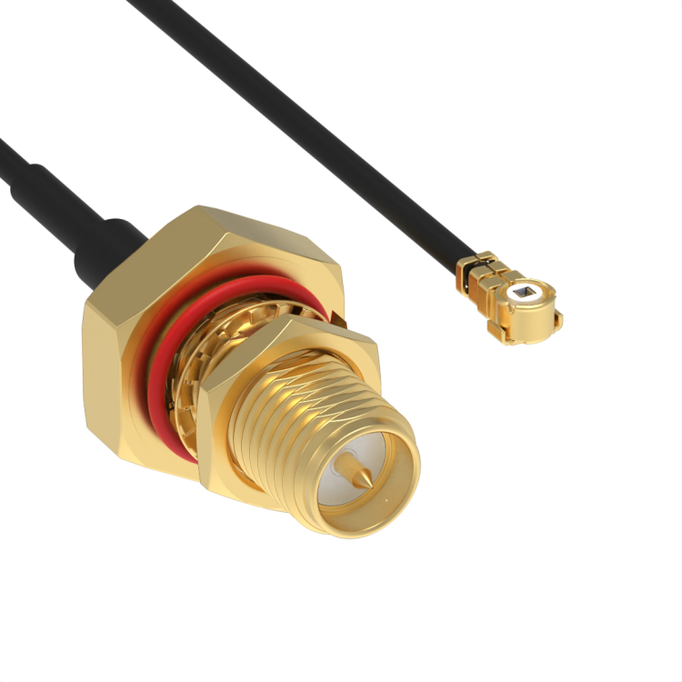 MML / PLUG H2.5 - SMA BULKHEAD JACK SEAL CABLE ASSEMBLY 1.37/50/S LGTH 190MM