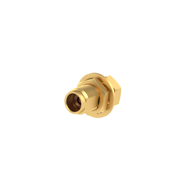 2.4 MM / STRAIGHT BULKHEAD JACK SOLDER TYPE CABLE .085