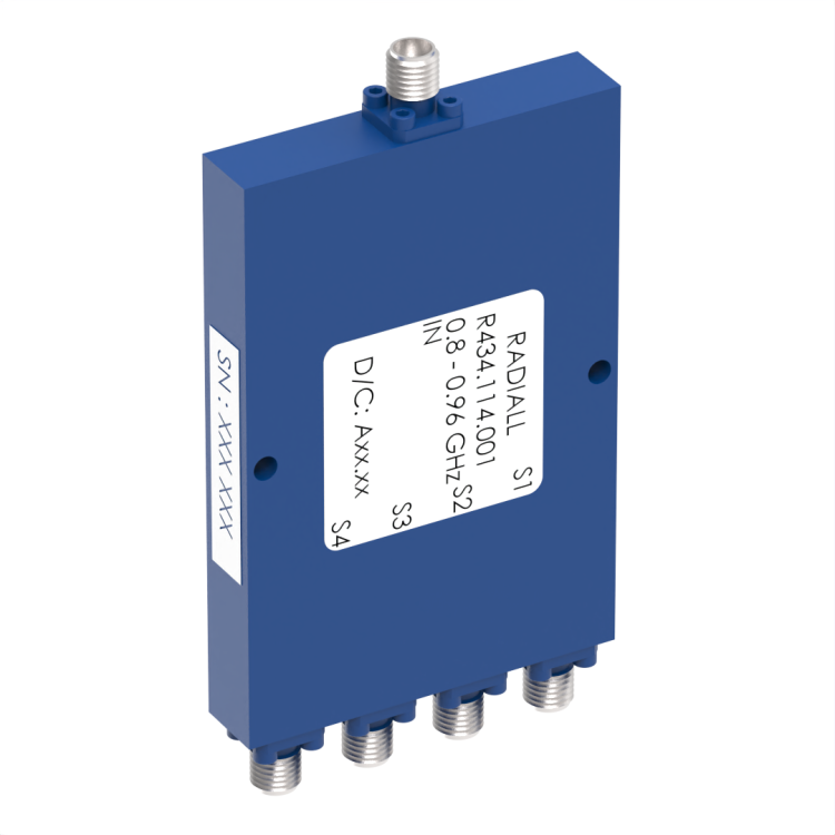 POWER DIVIDER 4W SMA 0.8-0.96GHZ