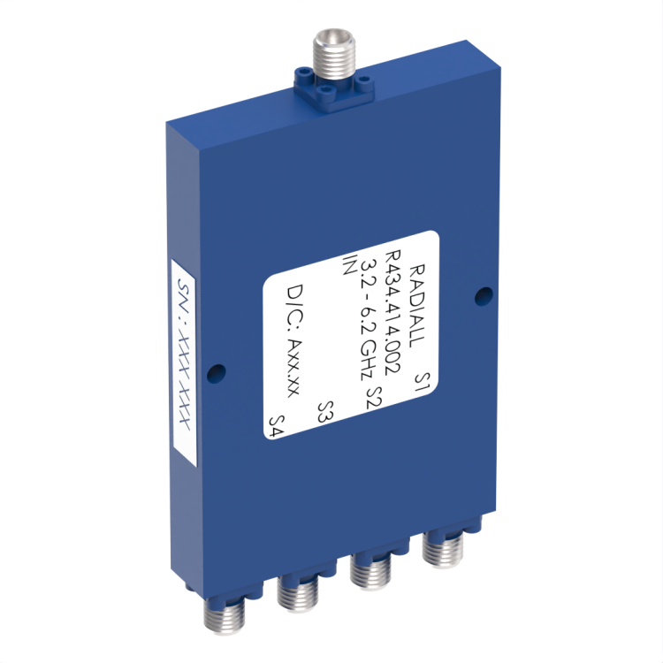 POWER DIVIDER 4W SMA 3.2-6.2GHZ