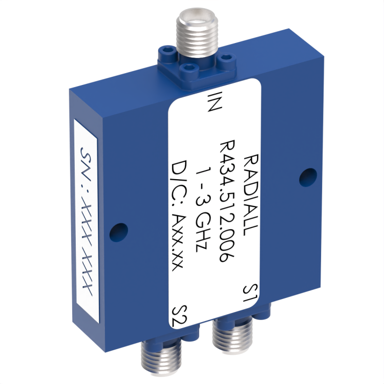 POWER DIVIDER 2W SMA 1-3GHZ