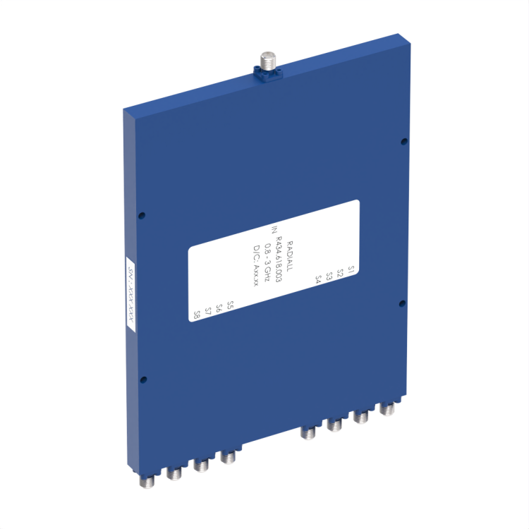 POWER DIVIDER 8W SMA 0.8-3GHZ