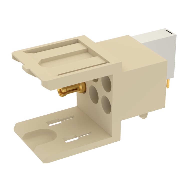 COAXIPACK 2 / RIGHT ANGLE MALE MODULE 2 SOLDER TYPE INSERTS 2.5 MM FOR PCB