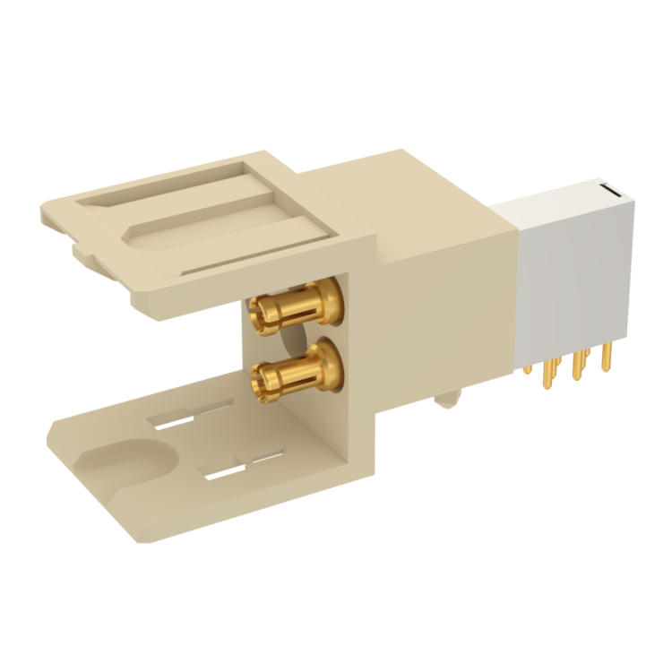 COAXIPACK 2 / RIGHT ANGLE MALE MODULE 2 SOLDER TYPE INSERTS 2.5 MM FOR PCB