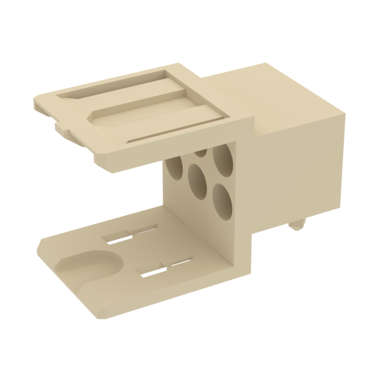 COAXIPACK 2 / RIGHT ANGLE MALE HOUSING WITH PRESS PEG