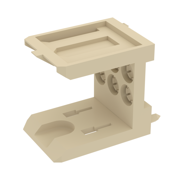 COAXIPACK 2 / STRAIGHT MALE HOUSING FOR REMOVABLE INSERTS