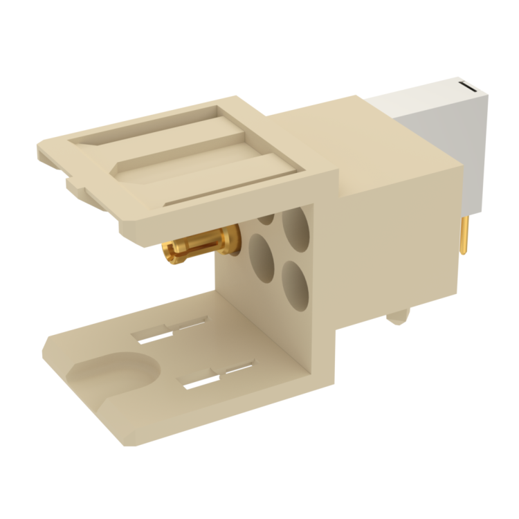 COAXIPACK 2 / RIGHT ANGLE MALE SHIELDED MODULE 2 SOLDER TYPE INSERTS 3.5 MM FOR PCB